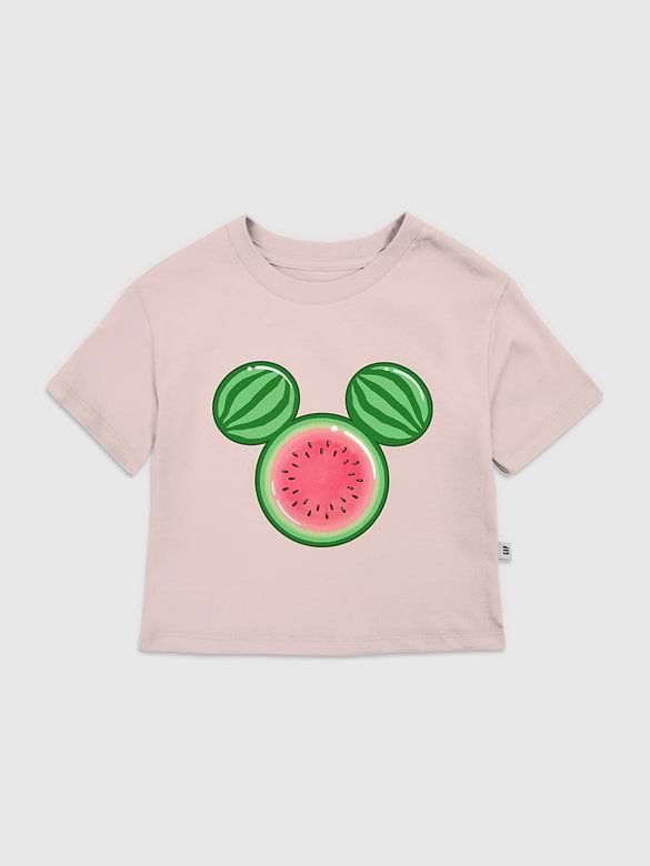 Toddler Mickey Watermelon Ears Graphic T-Shirt