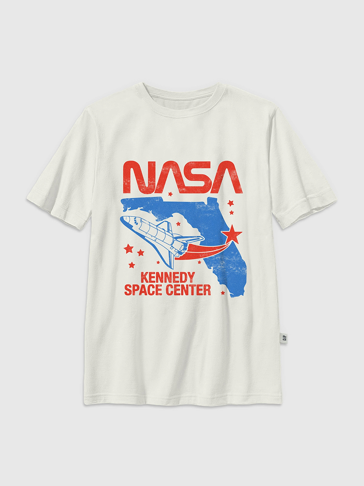 Image number 1 showing, Kids NASA Kennedy Space Graphic T-Shirt
