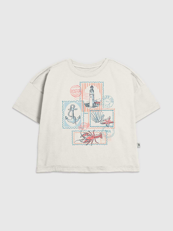 Kids Cape Cod Stamps Graphic T-Shirt