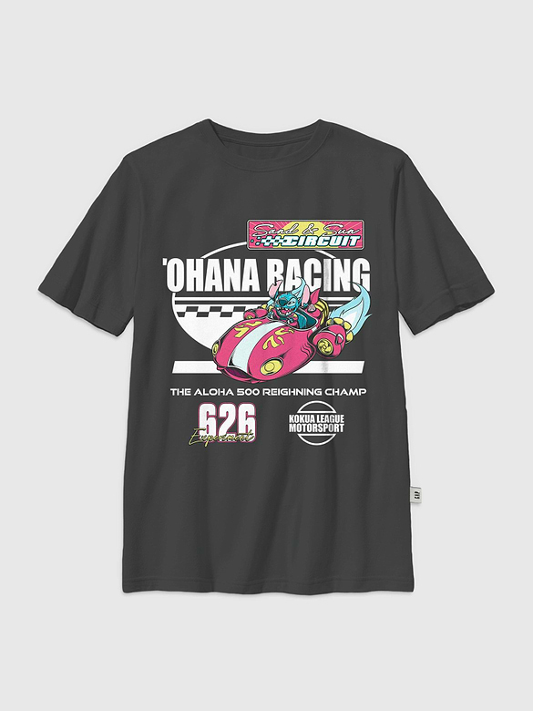 Kids Lilo and Stitch Ohana Racing Graphic T-Shirt