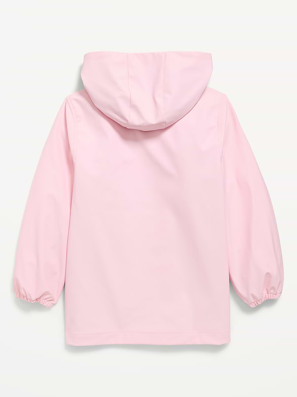 Water-Resistant Oversized Hooded Jacket for Girls