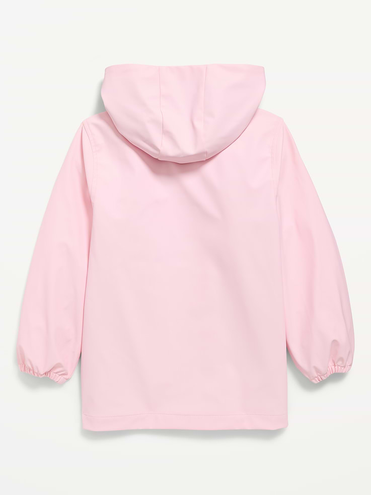Image 2 of 2, Water-Resistant Oversized Hooded Jacket for Girls