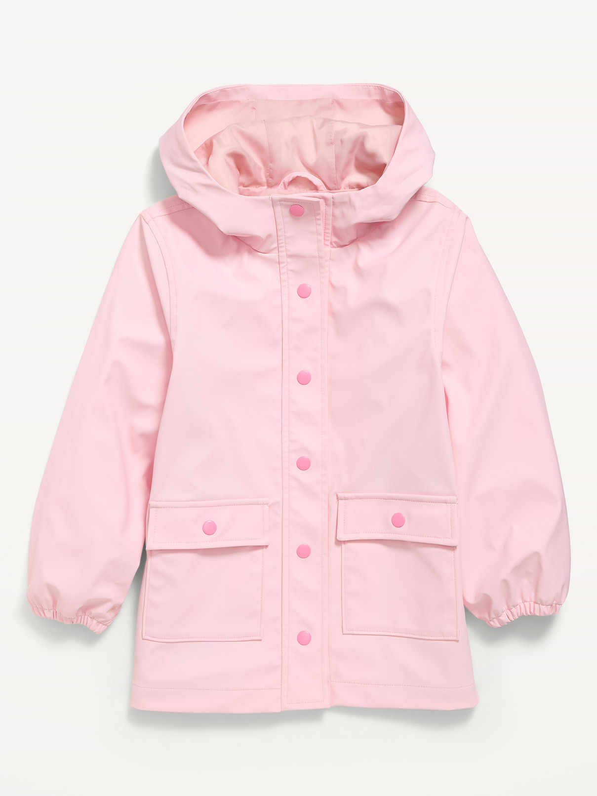 Image number 1 showing, Water-Resistant Oversized Hooded Jacket for Girls