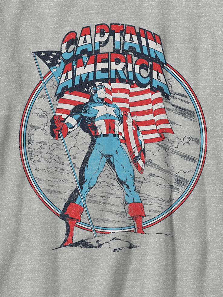 Image number 3 showing, Kids Captain America Vintage Pose Graphic T-Shirt