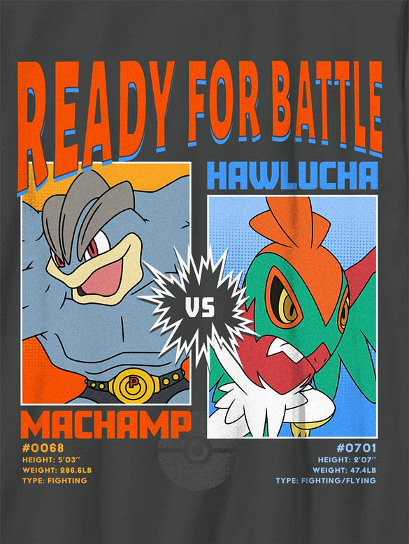 Kids Pokemon Battle Graphic T-Shirt