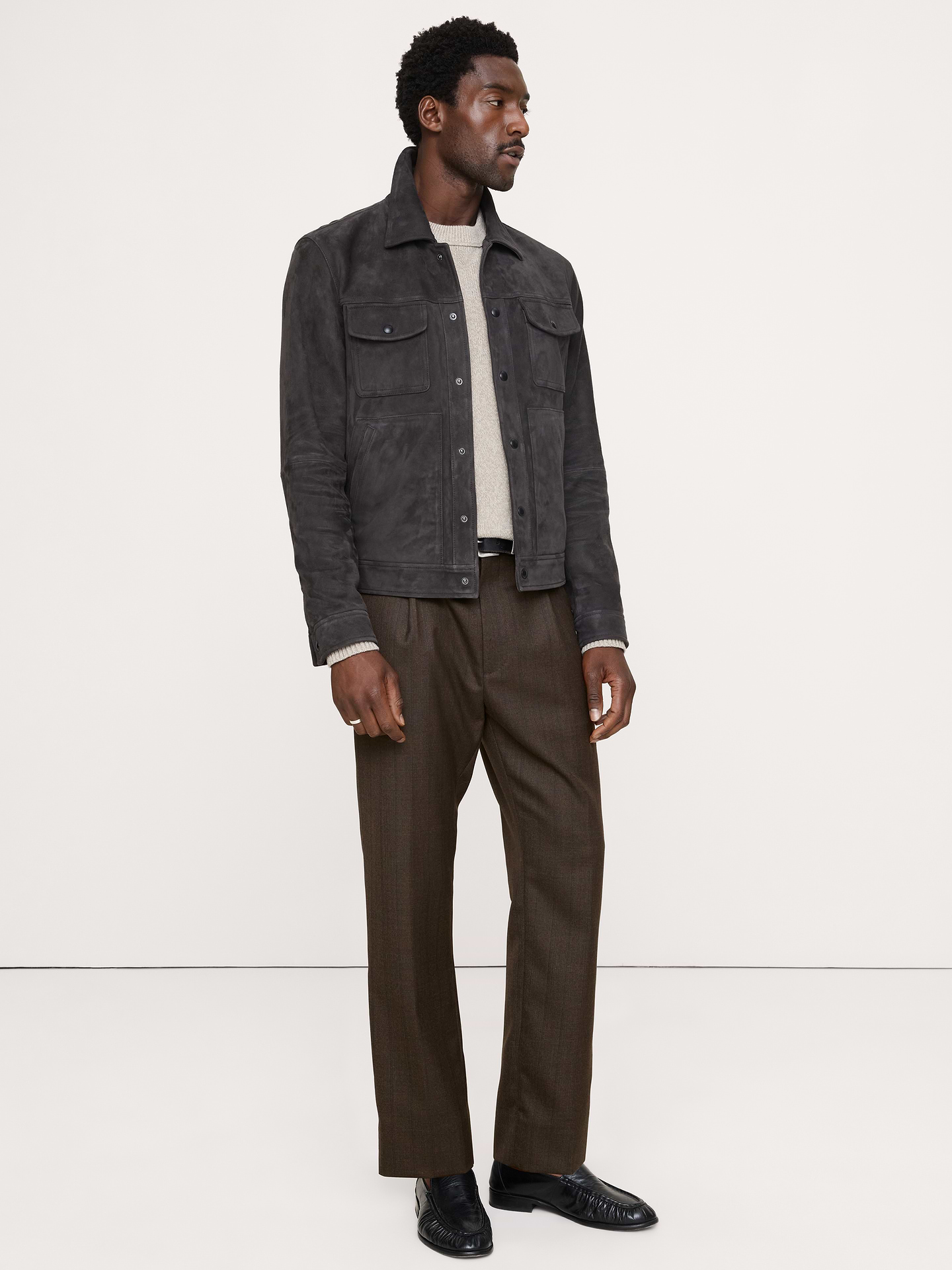 Image number 1 showing, Classic Tapered Twill Dress Pant