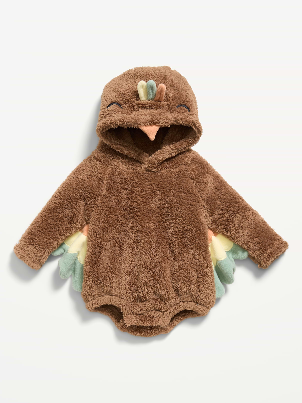 Image number 1 showing, Long-Sleeve Critter Fleece Hooded One-Piece Romper for Baby