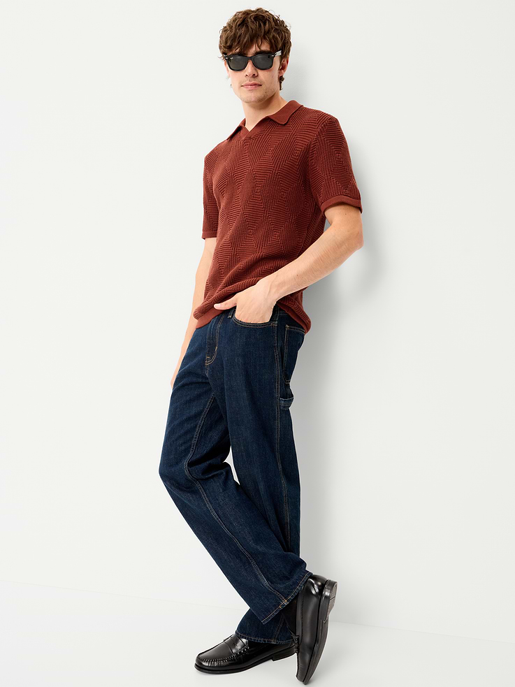 Image number 3 showing, Mixed-Stitch Polo Sweater
