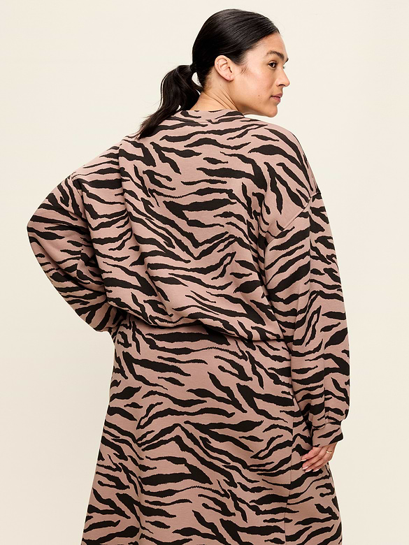 Bounce Fleece Bubble-Hem Sweatshirt