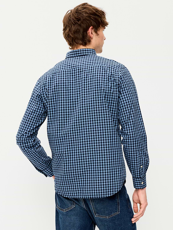 Classic Fit Everyday Plaid Poplin Shirt