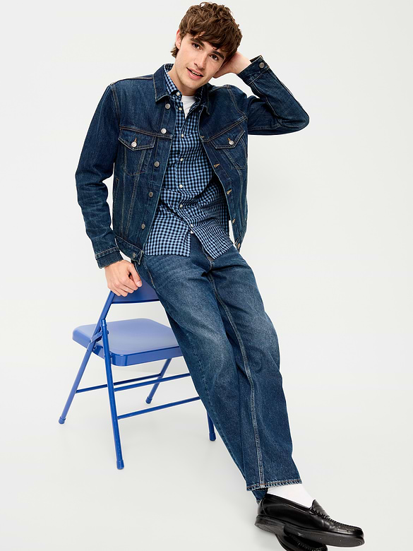 Classic Fit Everyday Plaid Poplin Shirt