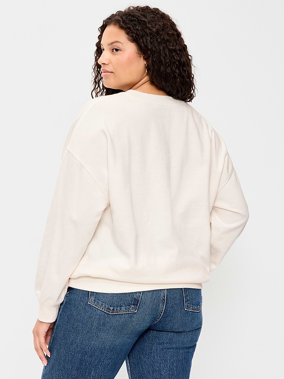SoComfy Oversized Crew-Neck Sweatshirt