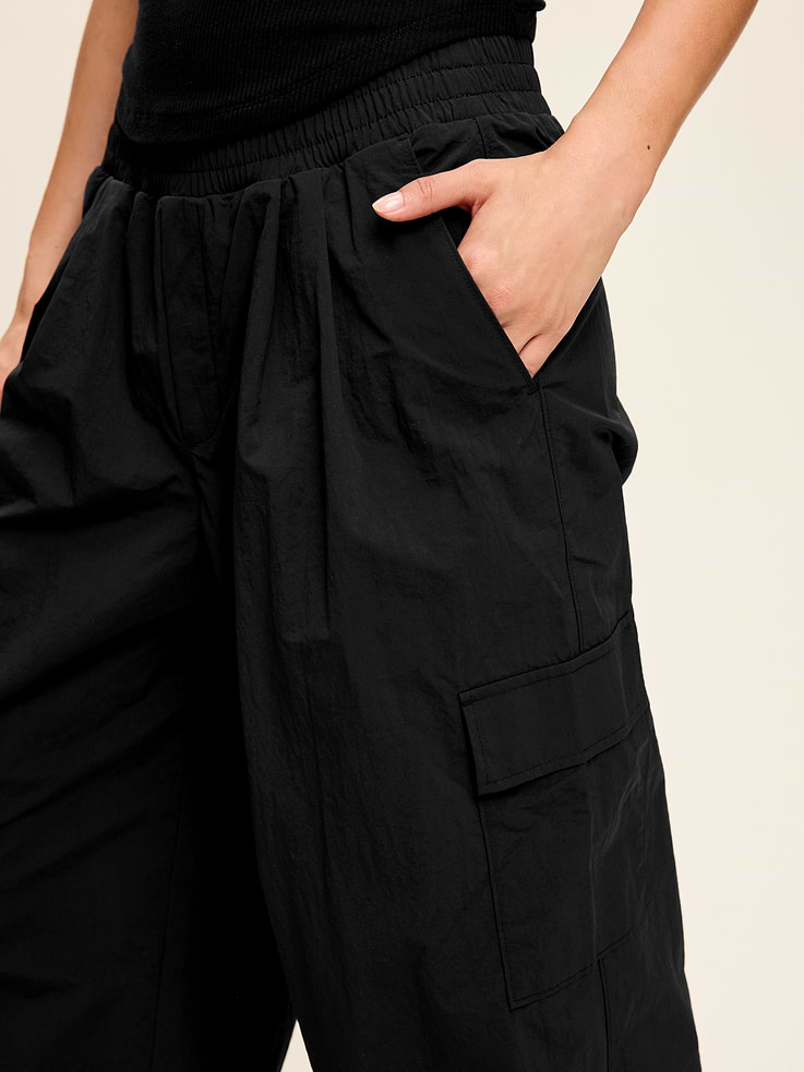 Image number 5 showing, Mid-Rise Woven Utility Pants