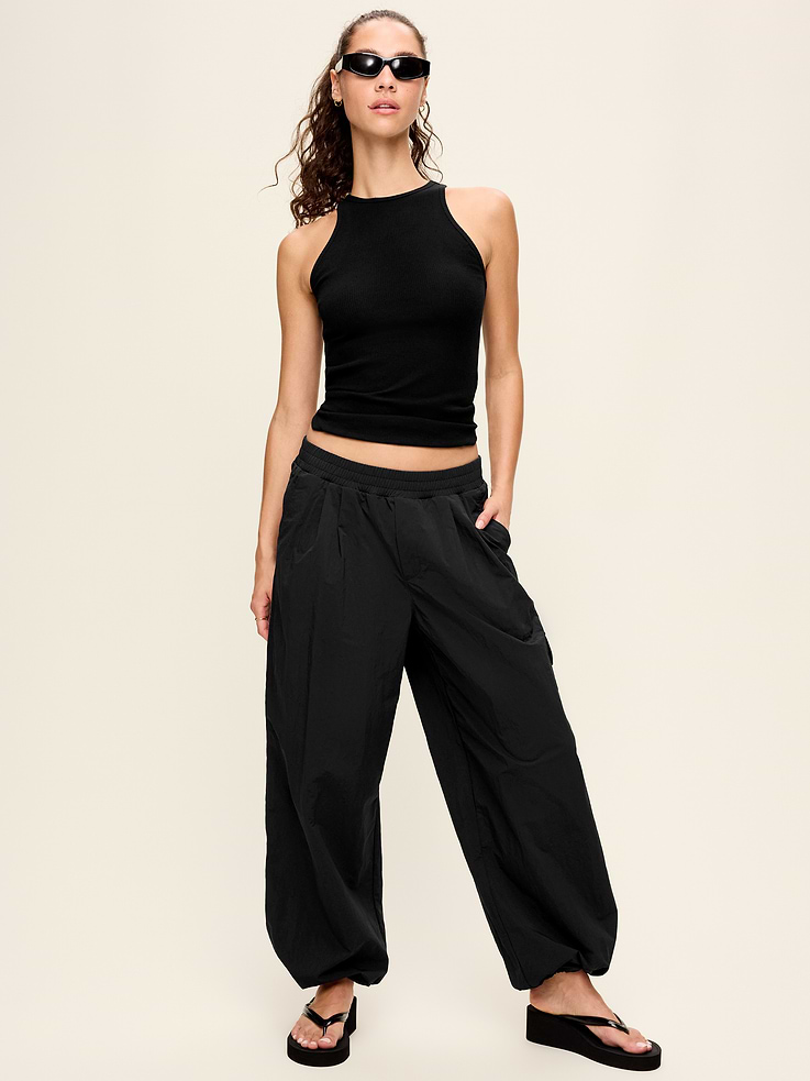 Image number 2 showing, Mid-Rise Woven Utility Pants