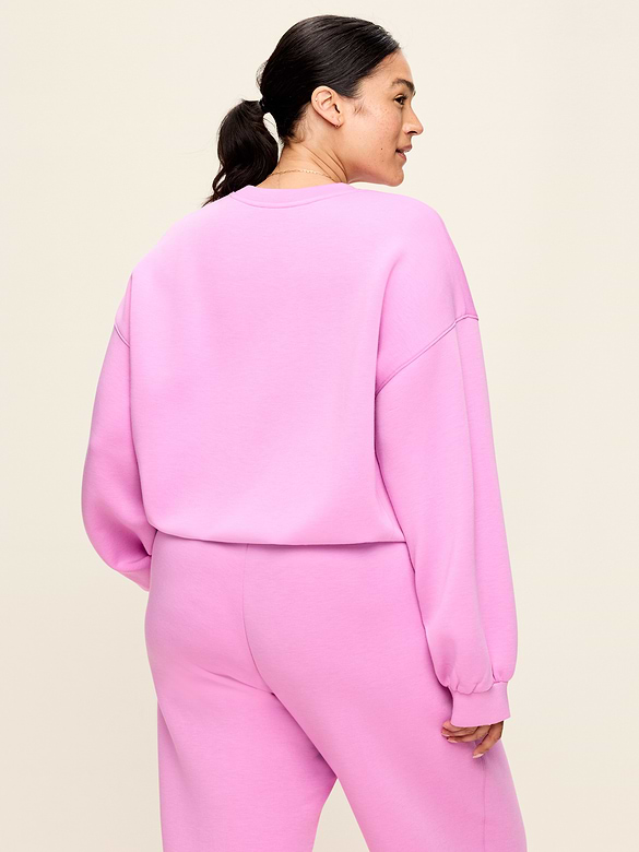 Bounce Fleece Bubble-Hem Sweatshirt