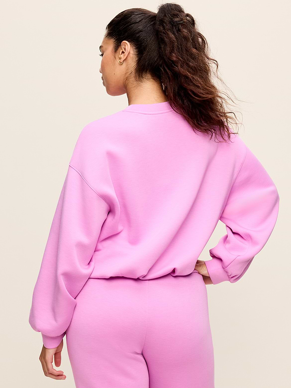 Bounce Fleece Bubble-Hem Sweatshirt