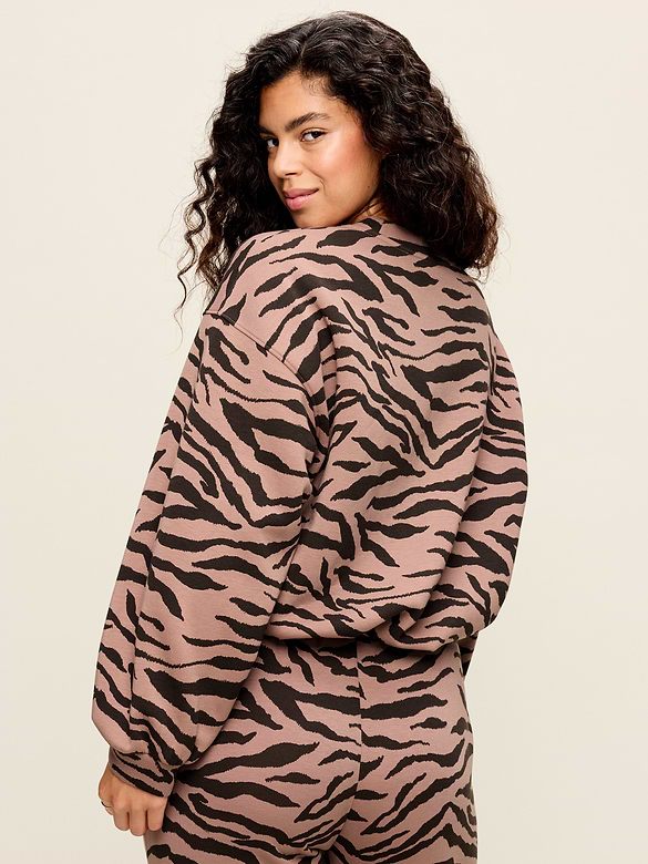 Bounce Fleece Bubble-Hem Sweatshirt