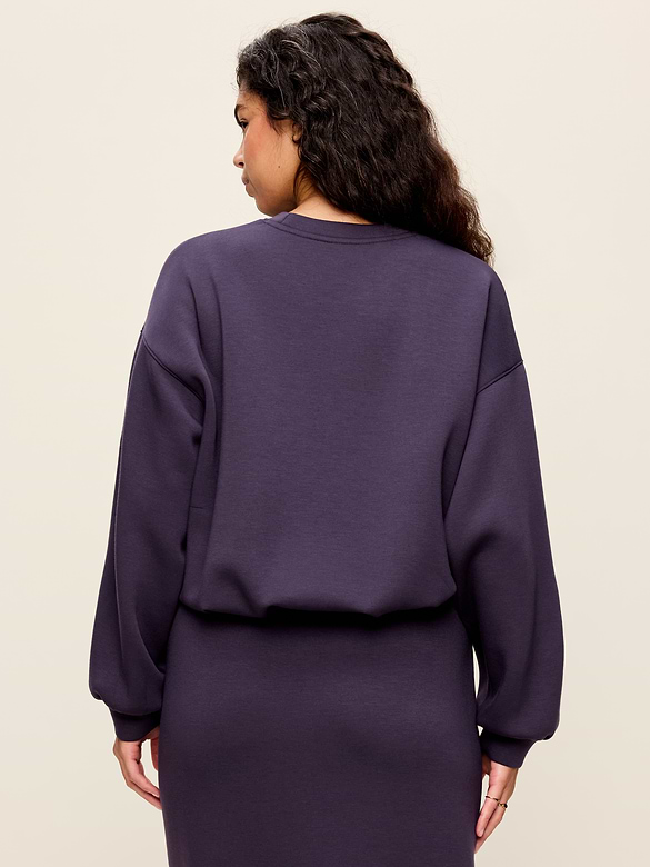 Bounce Fleece Bubble-Hem Sweatshirt
