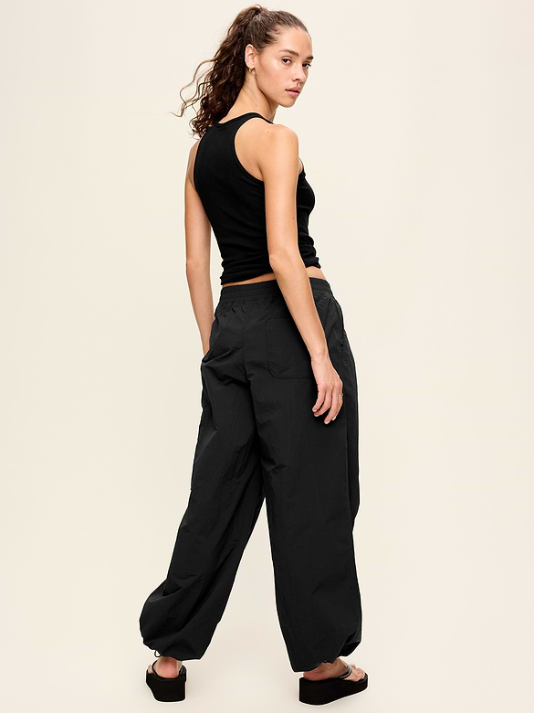 Mid-Rise Adjustable Active Woven Utility Pants