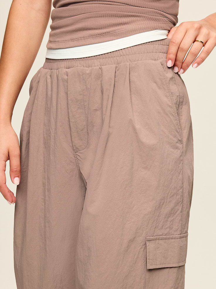 Image number 5 showing, Mid-Rise Woven Utility Pants