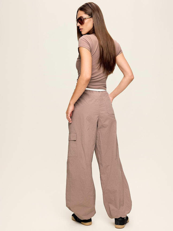 Image number 3 showing, Mid-Rise Woven Utility Pants