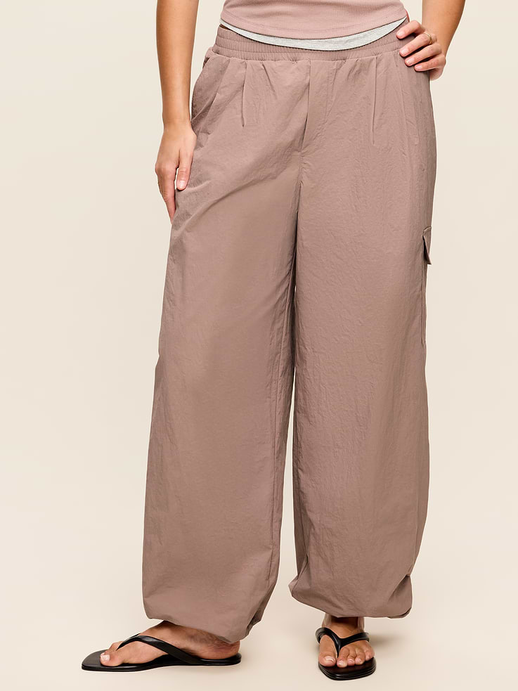 Image number 6 showing, Mid-Rise Woven Utility Pants
