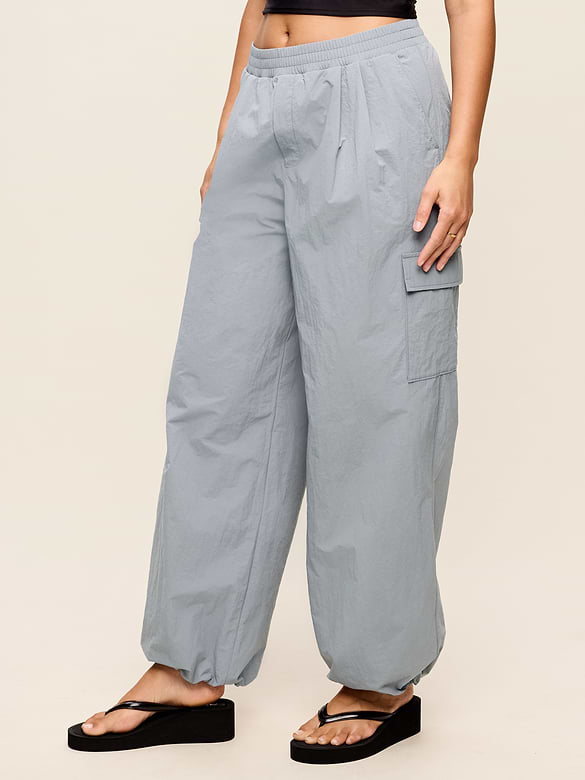 Mid-Rise Adjustable Active Woven Utility Pants