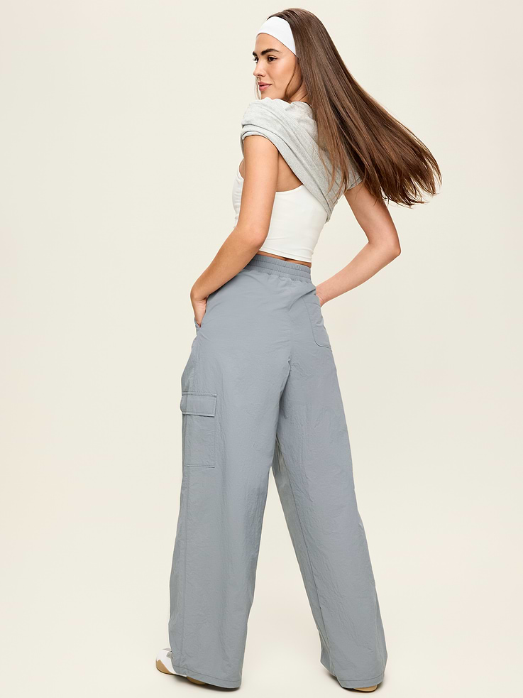 L'image numéro 3 présente Pantalon utilitaire tissé à taille mi-basse