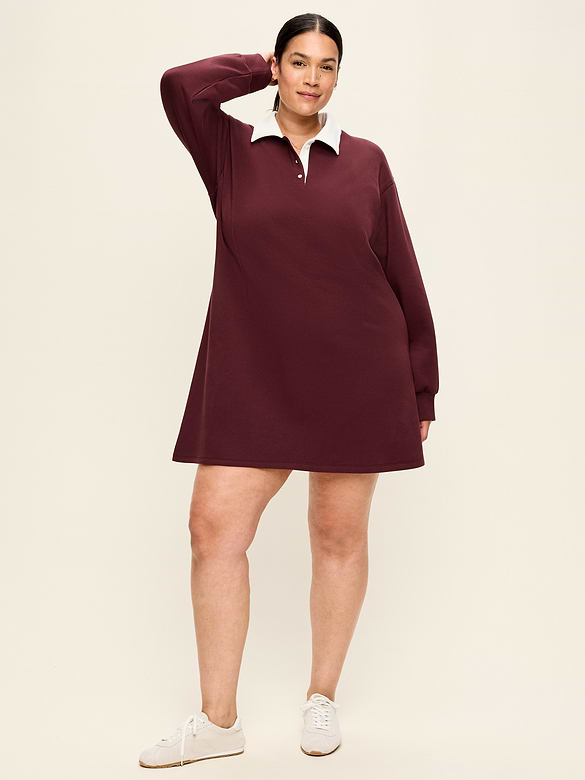 Dynamic Fleece Pique Polo Dress