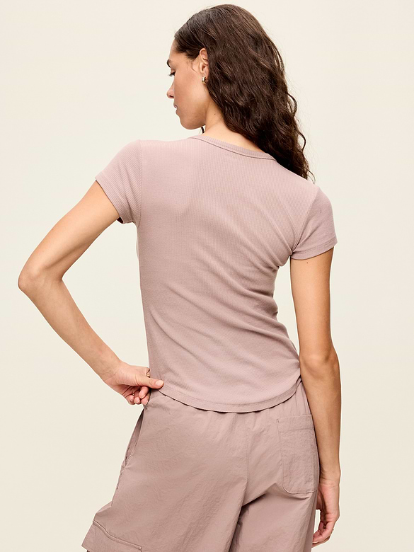 CloudLite Crew-Neck Ribbed T-Shirt