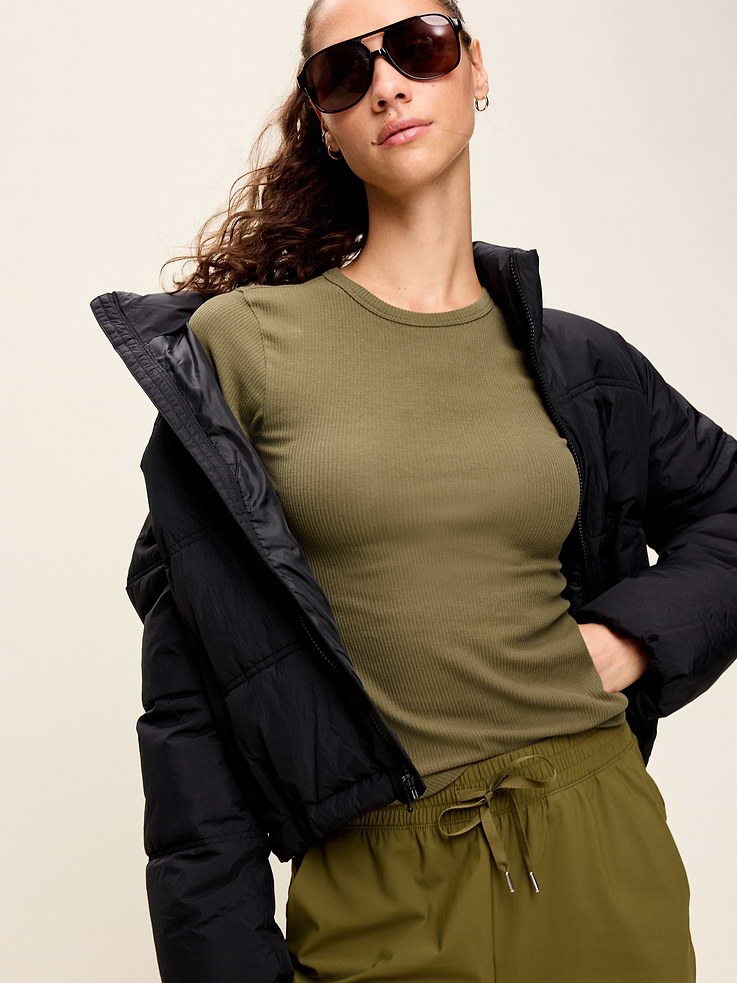 Image number 3 showing, CloudLite Crew-Neck Ribbed T-Shirt