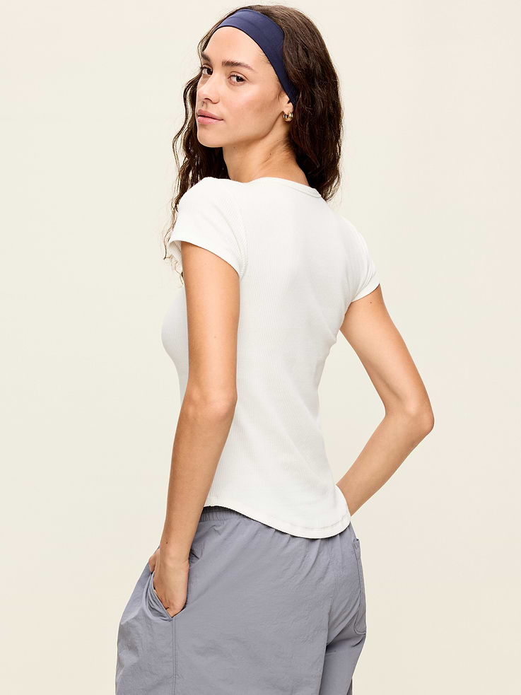 Image number 2 showing, CloudLite Crew-Neck Ribbed T-Shirt