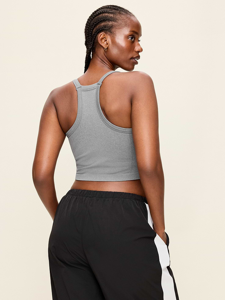 Image number 4 showing, Seamless Square-Neck Longline Bra
