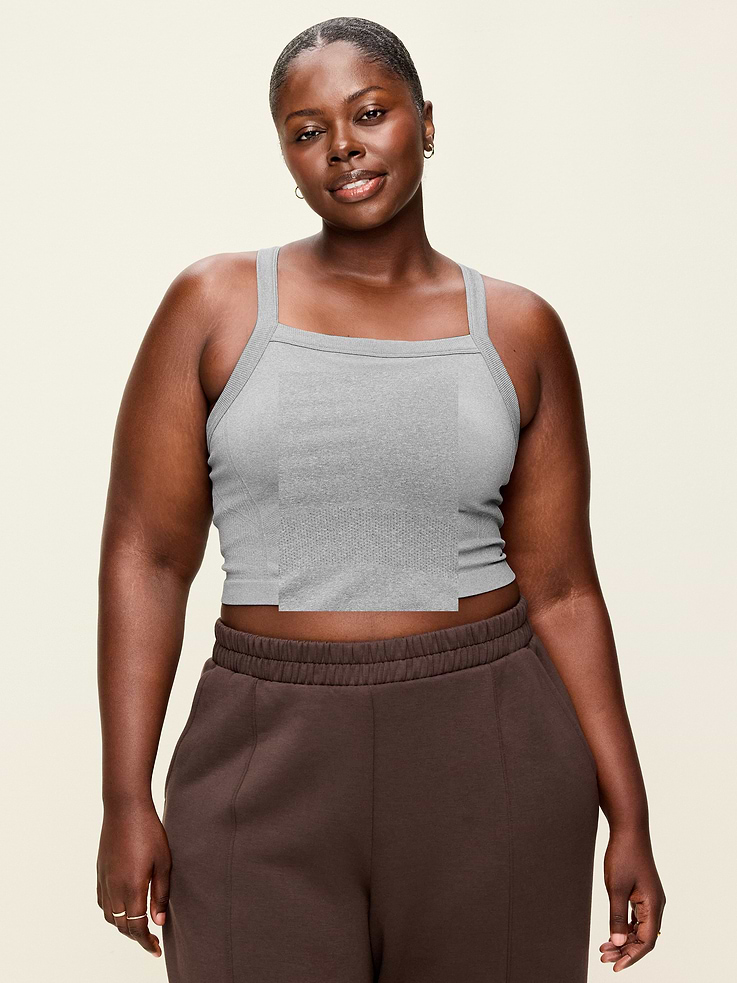Image number 5 showing, Seamless Square-Neck Longline Bra