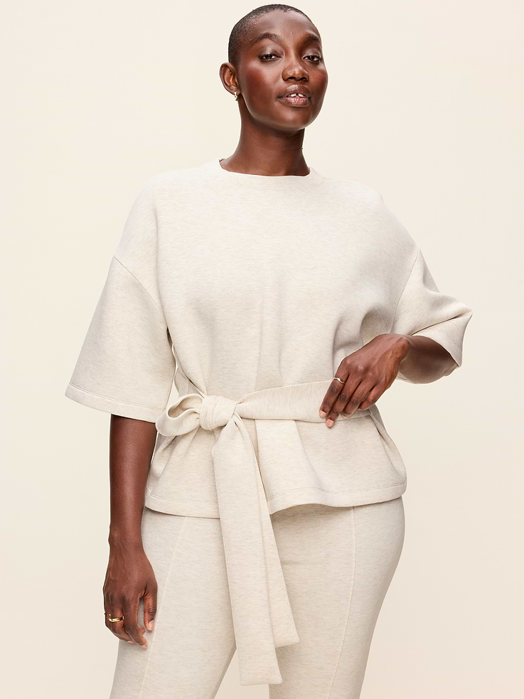 Image number 5 showing, Bounce Fleece Wrap Top