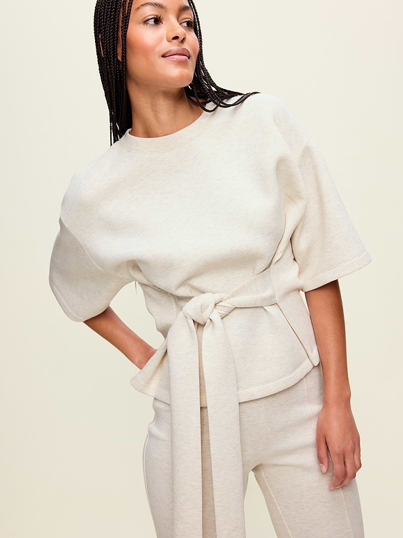 Bounce Fleece Wrap Top
