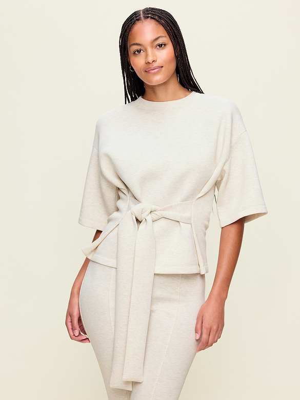 Bounce Fleece Wrap Top