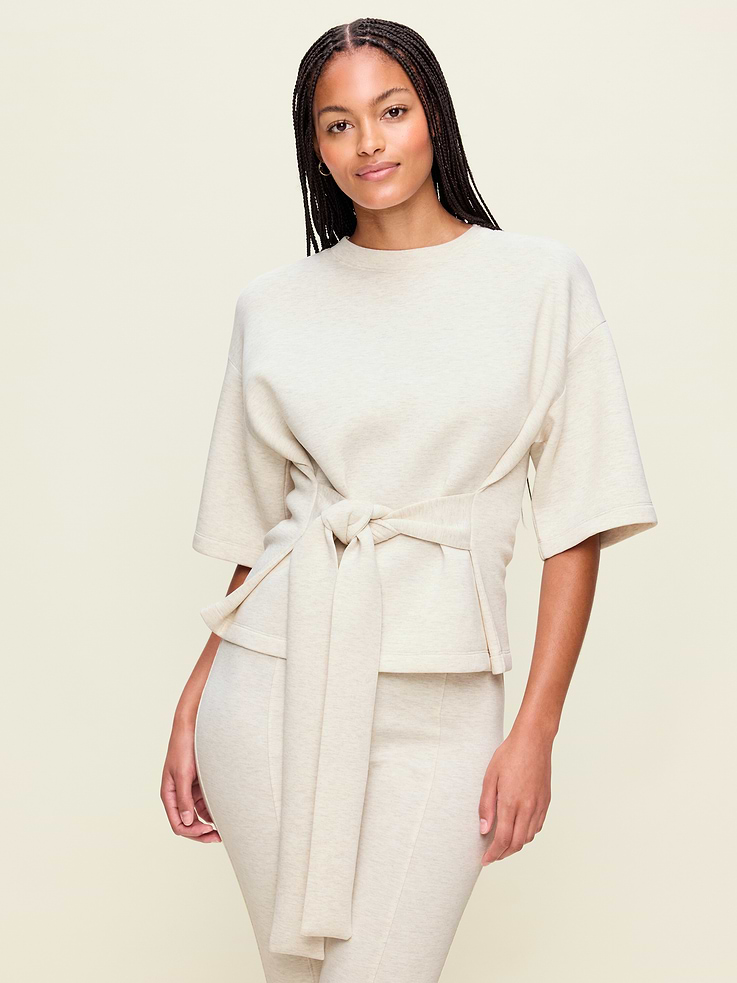 Image number 1 showing, Bounce Fleece Wrap Top
