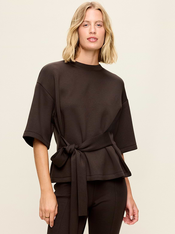 Bounce Fleece Wrap Top