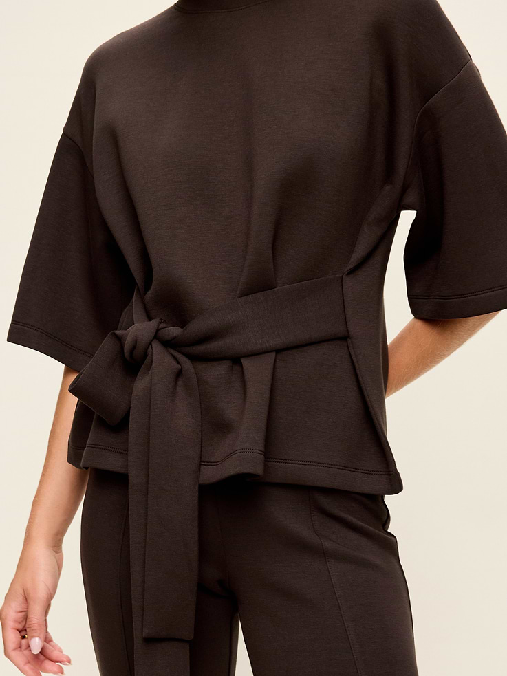Image number 4 showing, Bounce Fleece Wrap Top