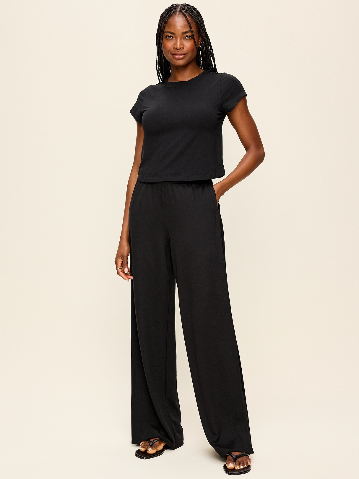 High-Waisted Bounce Lite Drapey Wide-Leg Pleated Pants | Old Navy
