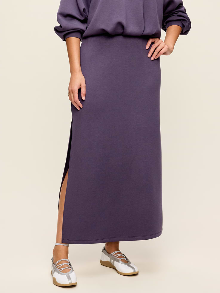 Image number 5 showing, High-Waisted Bounce Fleece Maxi Skirt