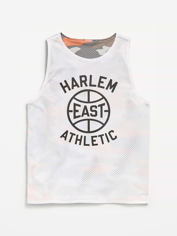 Oversized Mesh Reversible Tank Top for Boys