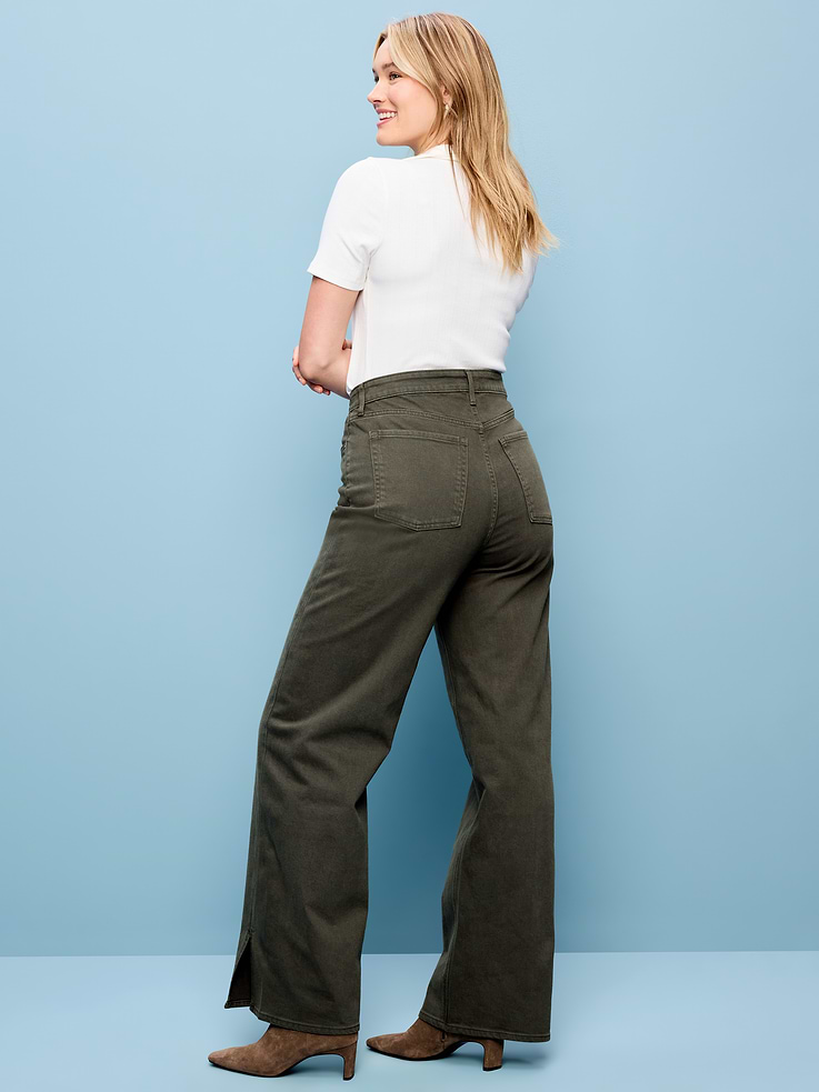 Image number 7 showing, Extra High-Waisted Wide-Leg Jeans