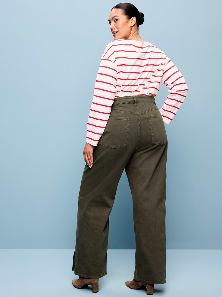 Image number 8 showing, Extra High-Waisted Wide-Leg Jeans