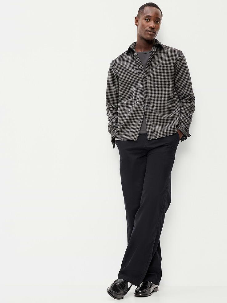 Image number 3 showing, Relaxed Long-Sleeve Plaid Flannel Pocket Shirt
