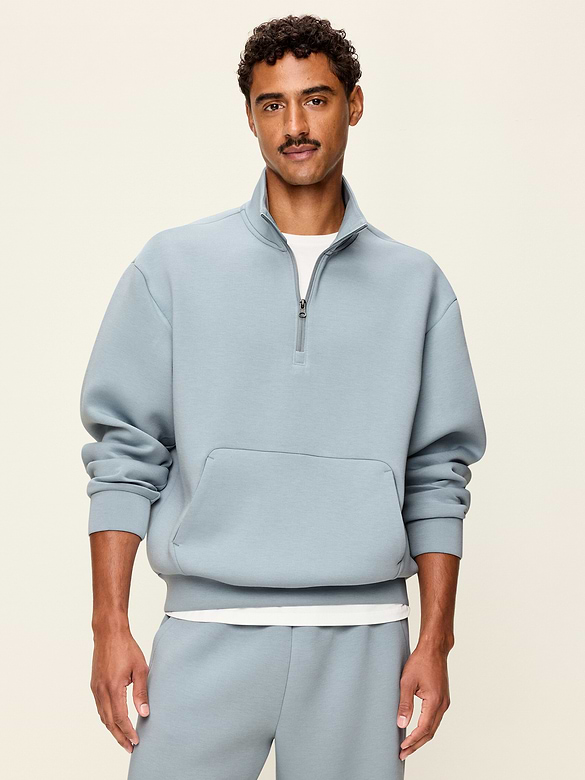 Bounce Fleece Oversized Half-Zip Pullover Sweatshirt