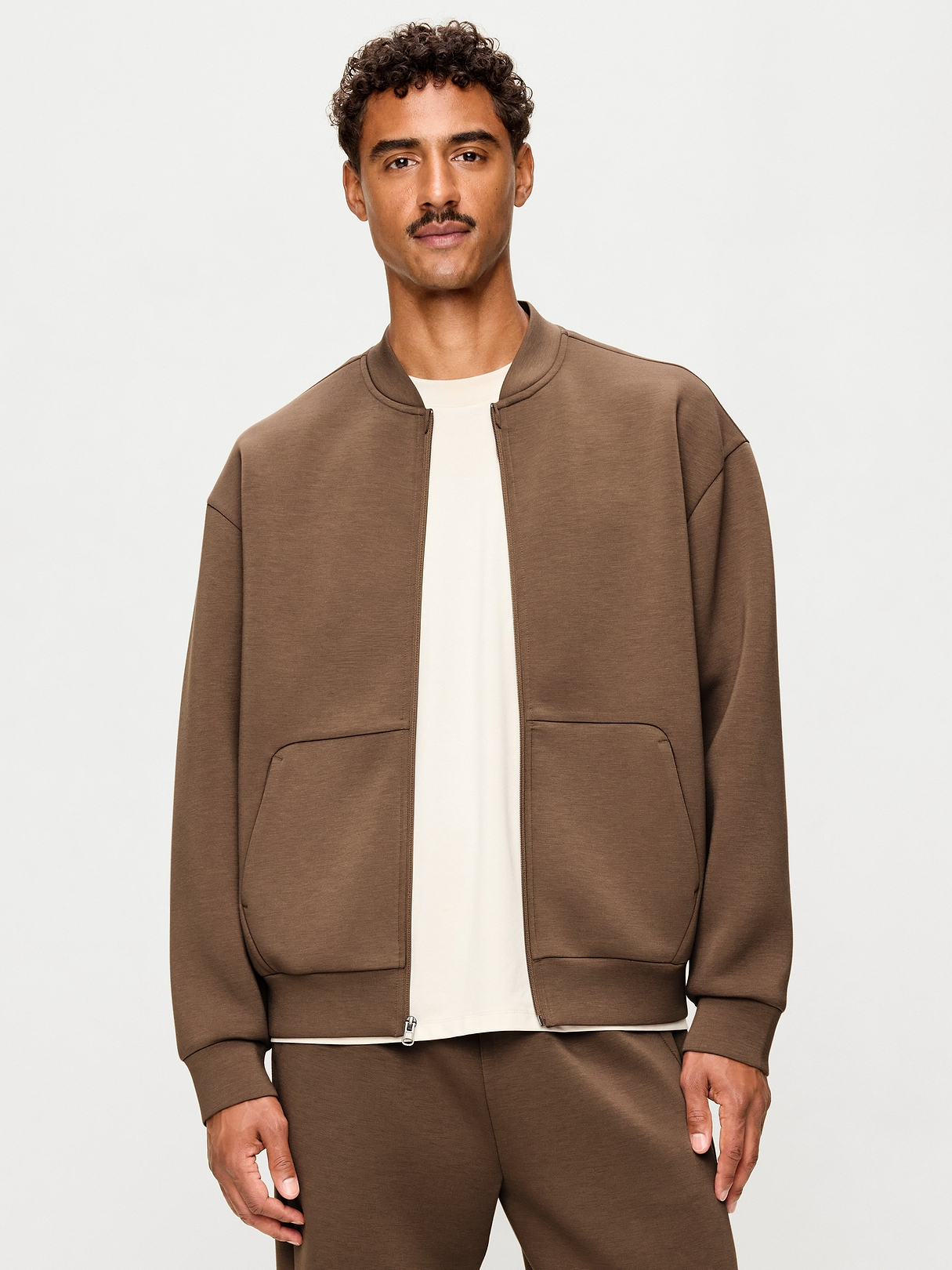 Bounce Fleece Oversized Bomber Jacket | Old Navy