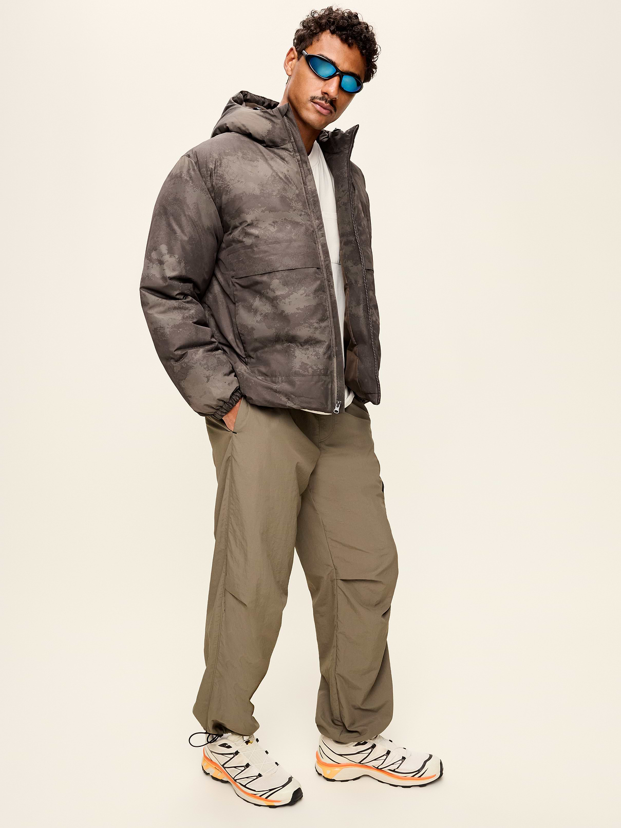 Image 3 of 4, Water-Resistant Utility Puffer Jacket