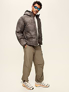 Image 3 of 4, Water-Resistant Utility Puffer Jacket